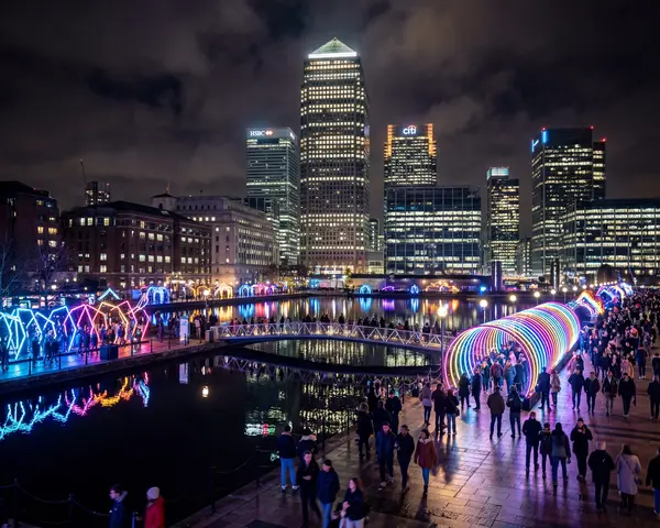 Canary Wharf Winter Lights