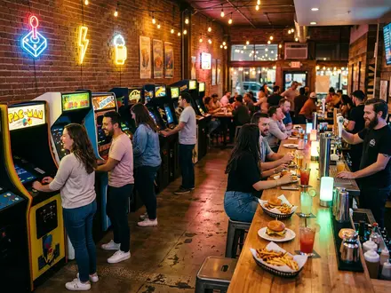 Retro Arcade and MEATliquor