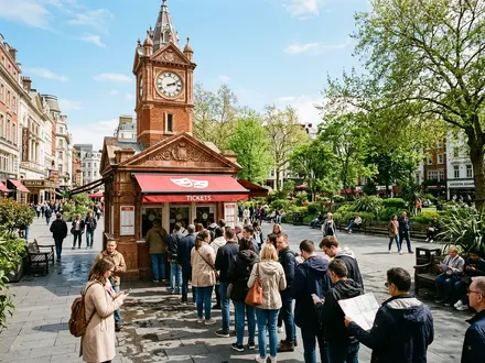 The TKTS Booth at Leicester Square