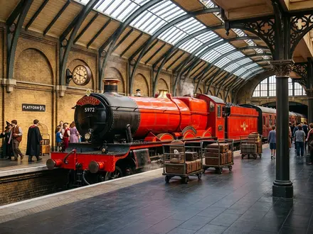 Platform 9 3/4 and the Hogwarts Express