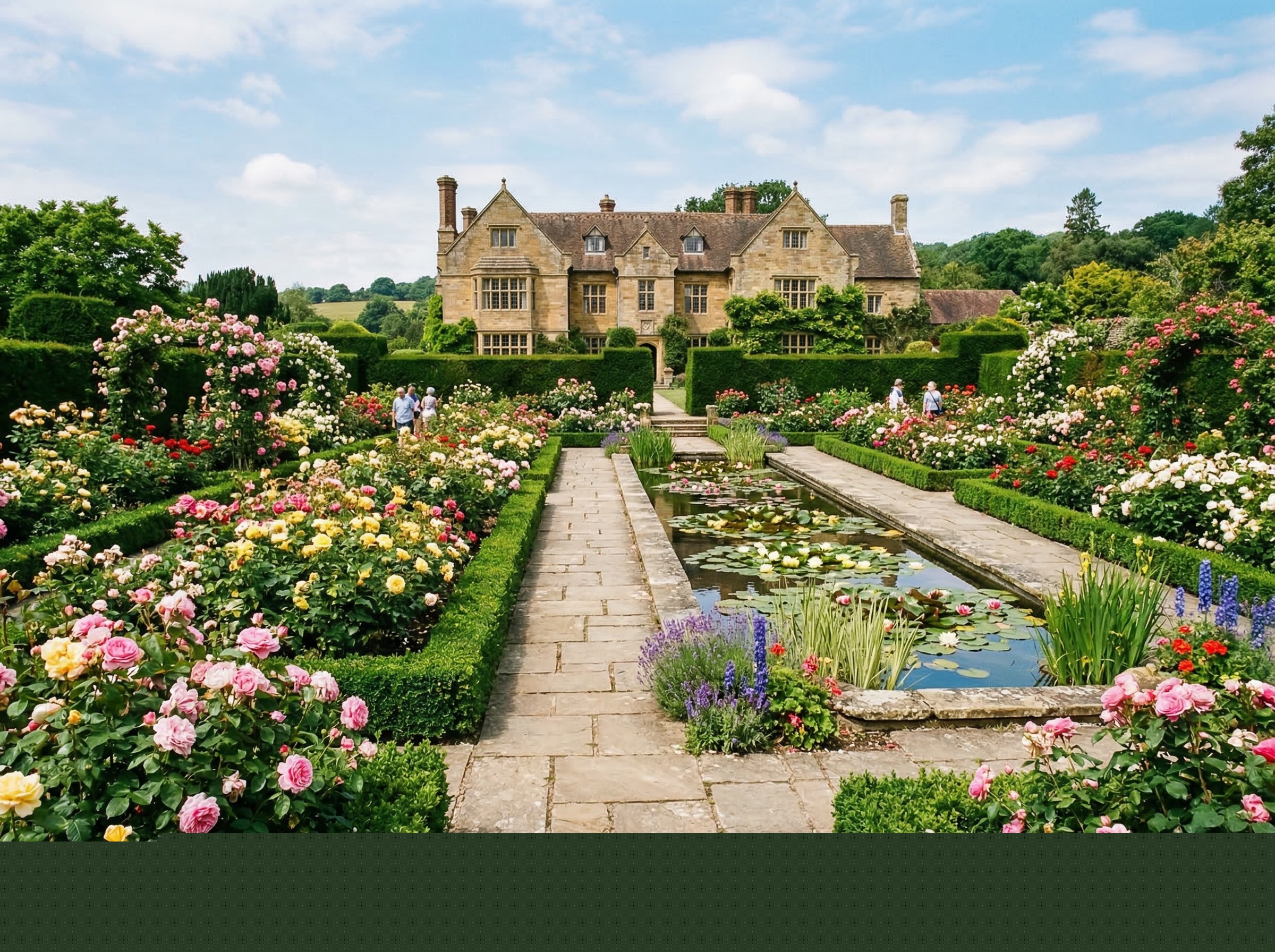 Rose Garden and Lily Pond