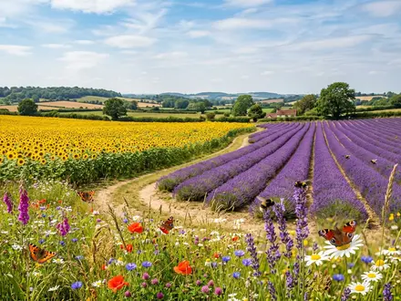 Sunflower and Wildflower Meadows