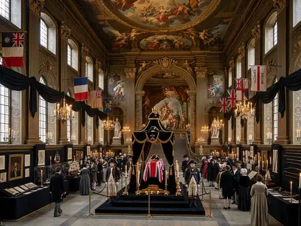 Nelson's Body Lay in State