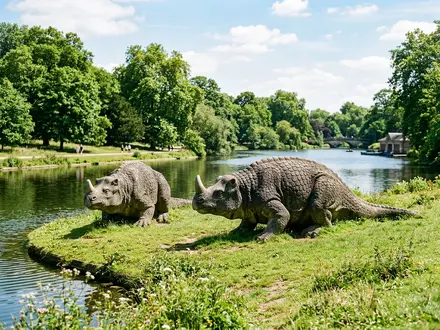 The Iguanodon Sculptures