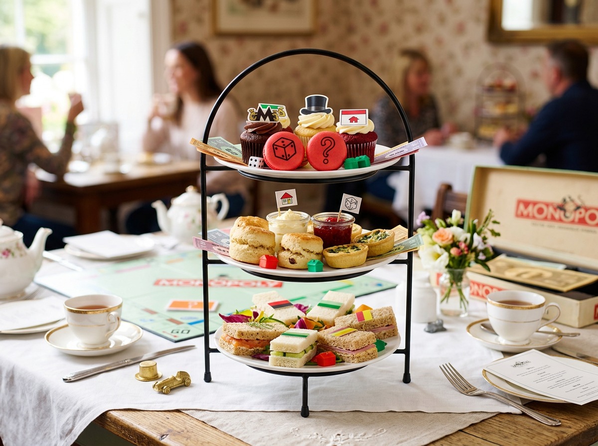 Monopoly-Themed Afternoon Tea