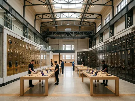 Shopping and Apple Store